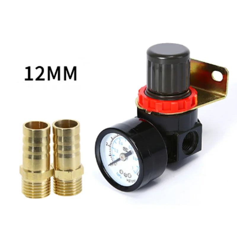 AR2000 G1/4'' AR2000-02 Pneumatic Mini Air Pressure Relief Control Compressor Regulator Treatment Units Valve Gauge Fitting