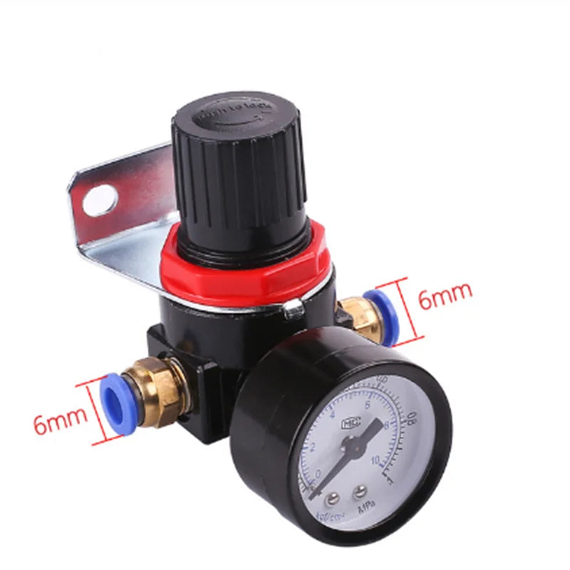 AR2000 G1/4'' AR2000-02 Pneumatic Mini Air Pressure Relief Control Compressor Regulator Treatment Units Valve Gauge Fitting