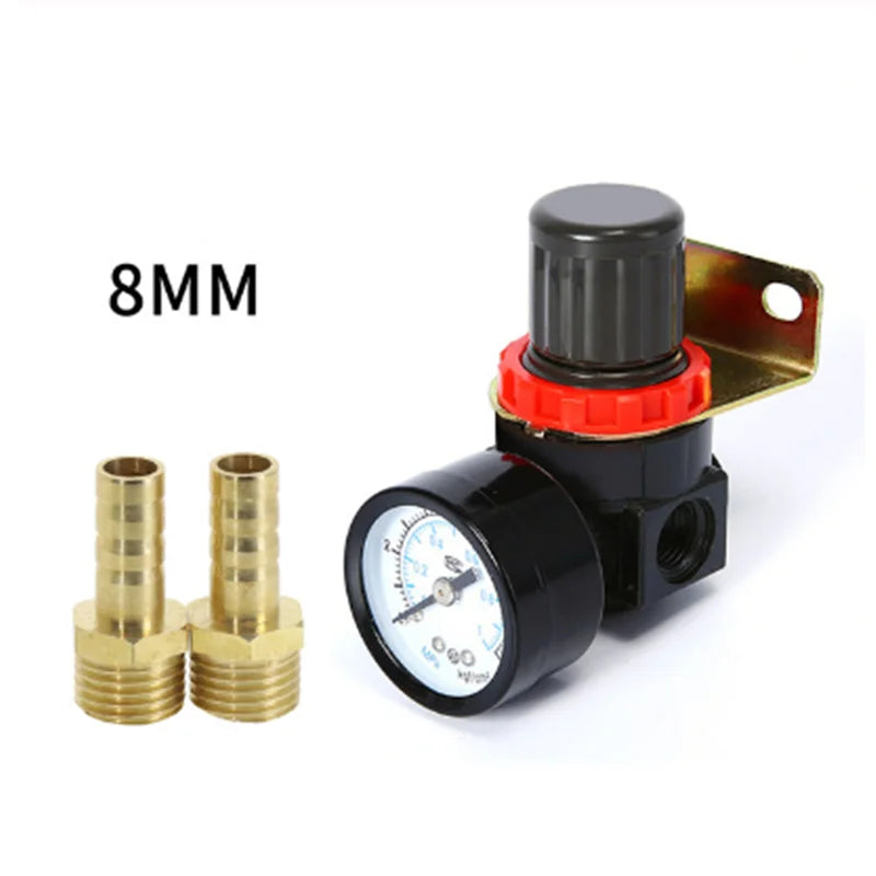 AR2000 G1/4'' AR2000-02 Pneumatic Mini Air Pressure Relief Control Compressor Regulator Treatment Units Valve Gauge Fitting
