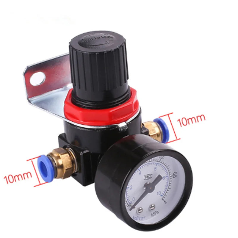 AR2000 G1/4'' AR2000-02 Pneumatic Mini Air Pressure Relief Control Compressor Regulator Treatment Units Valve Gauge Fitting