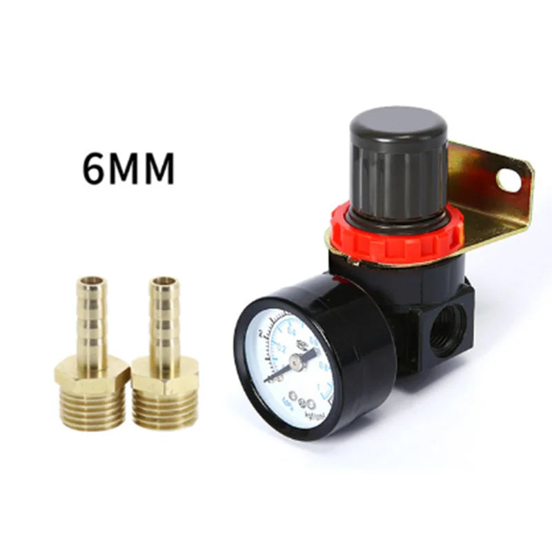 AR2000 G1/4'' AR2000-02 Pneumatic Mini Air Pressure Relief Control Compressor Regulator Treatment Units Valve Gauge Fitting