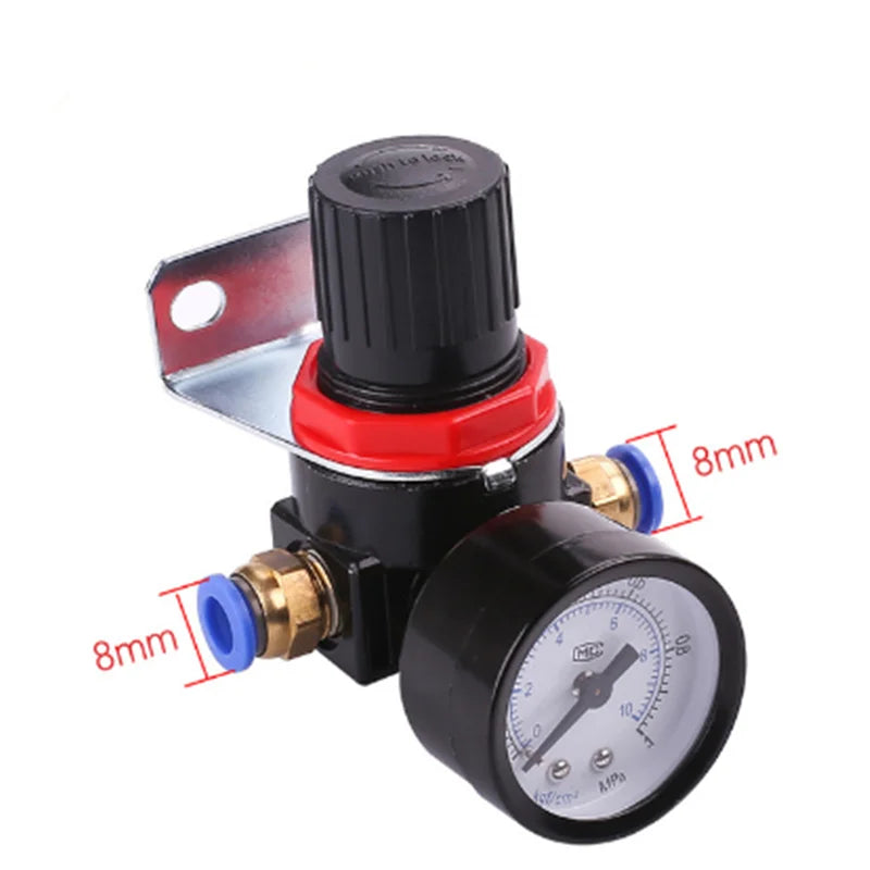 AR2000 G1/4'' AR2000-02 Pneumatic Mini Air Pressure Relief Control Compressor Regulator Treatment Units Valve Gauge Fitting