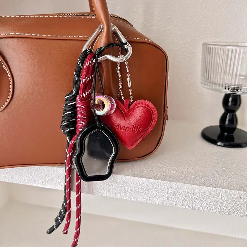 Cute Leopard Print Leather Keychains For Women Y2k