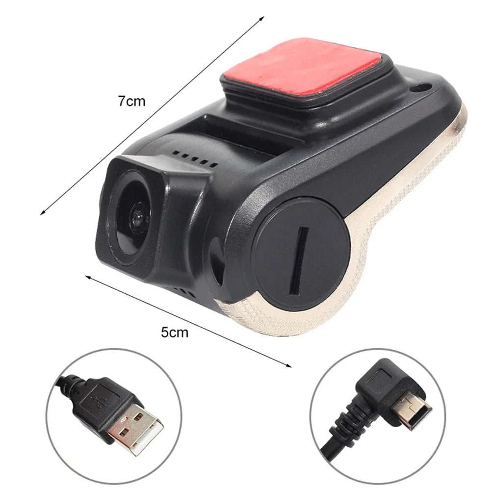 Car Dash Cam 1080P HD DVR Camera G-Sensor Video Recorder Dashcam Loop Recording ADAS System Black Box USB