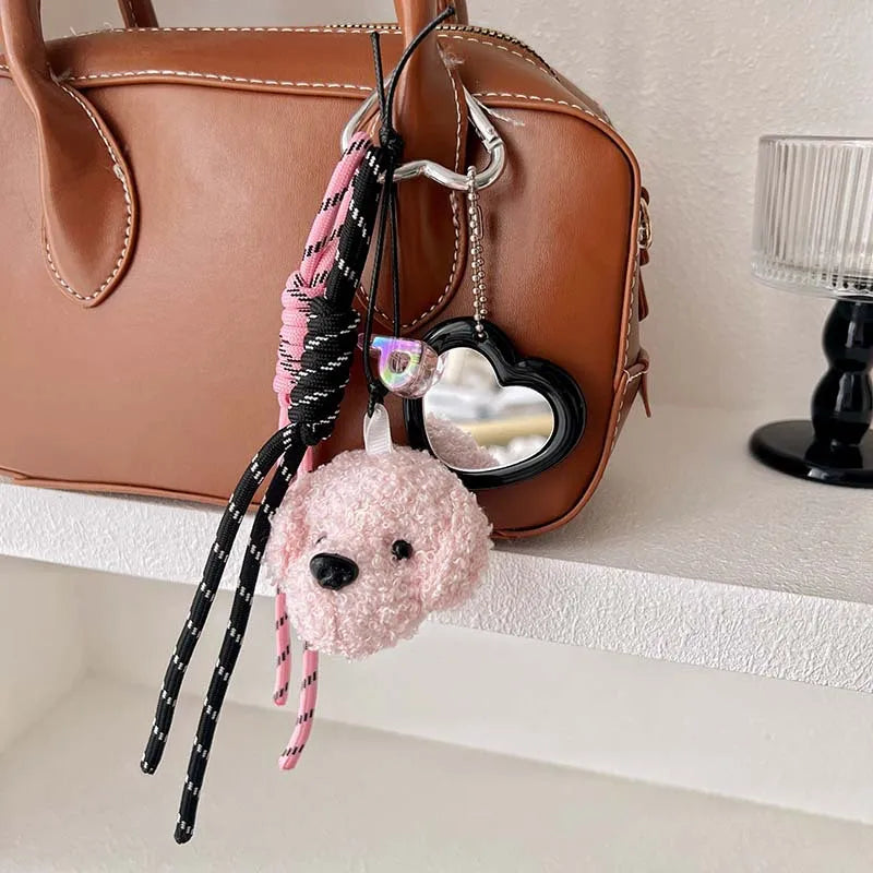Cute Leopard Print Leather Keychains For Women Y2k