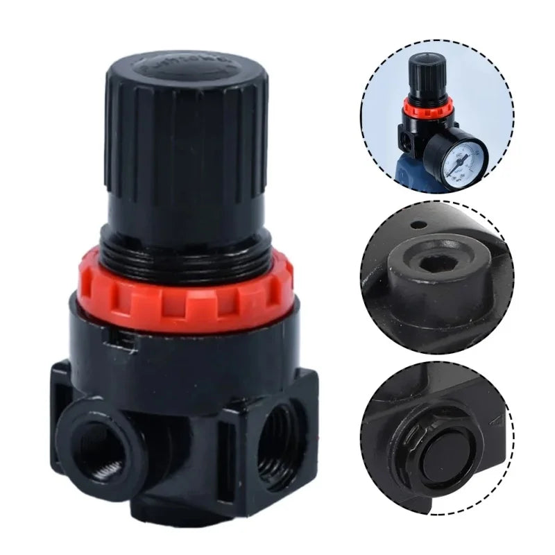AR2000 G1/4'' AR2000-02 Pneumatic Mini Air Pressure Relief Control Compressor Regulator Treatment Units Valve Gauge Fitting
