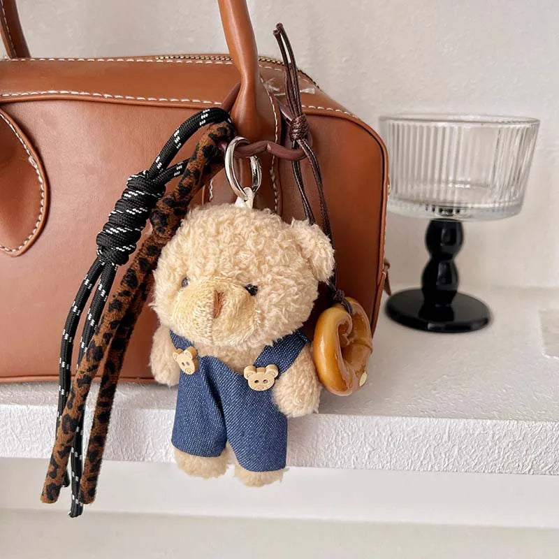 Cute Leopard Print Leather Keychains For Women Y2k