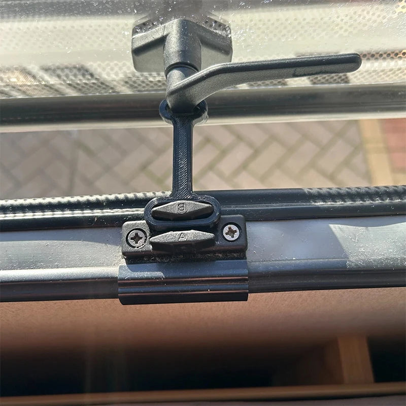 2/4PC RV Window Ventilation Limiters Fit For Polyplastic Easyinstall Durable RV Window Safety Plastic  Lock Accessories ﻿