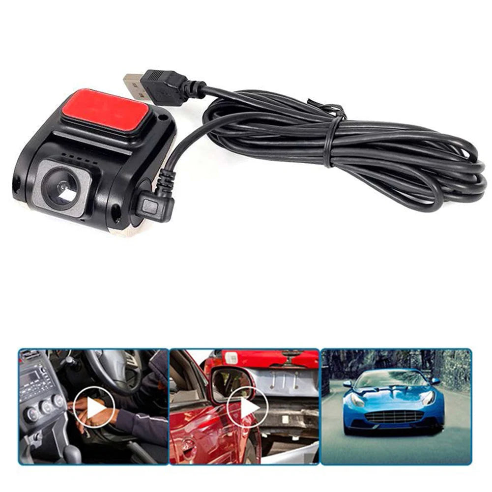 Car Dash Cam 1080P HD DVR Camera G-Sensor Video Recorder Dashcam Loop Recording ADAS System Black Box USB